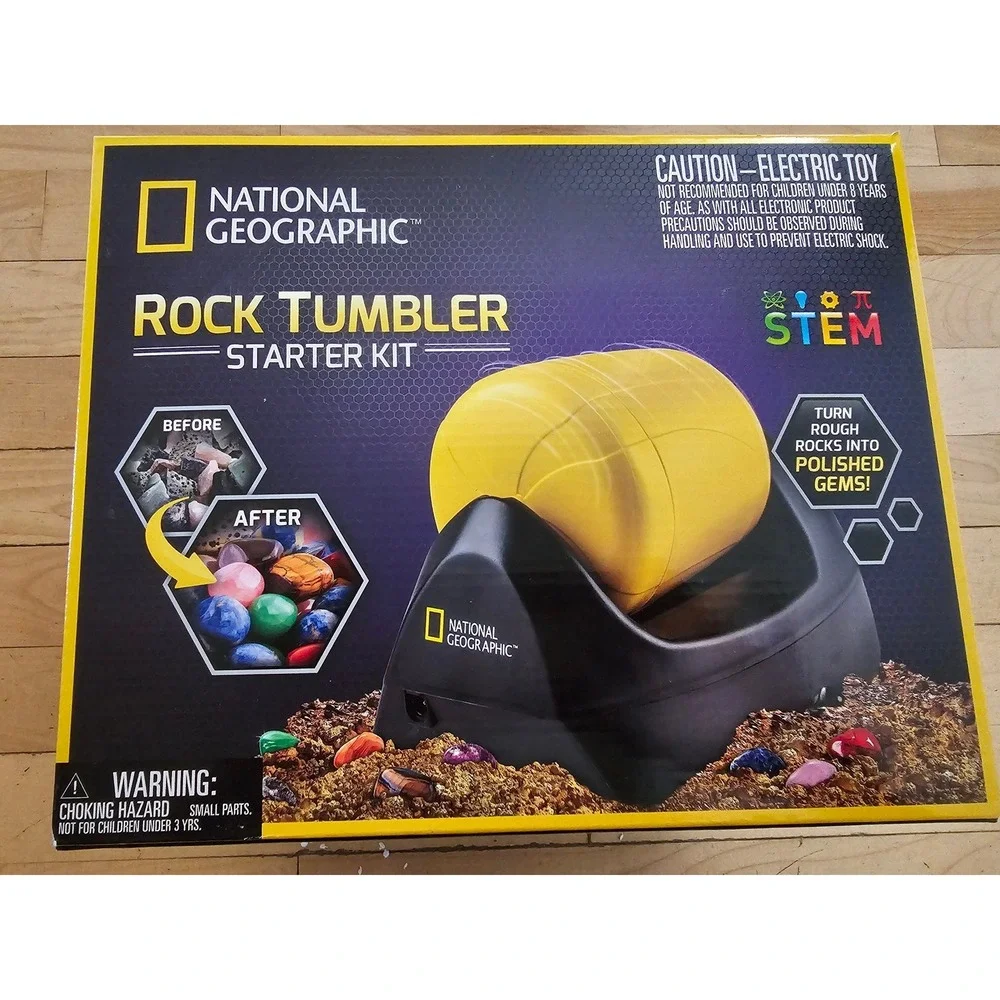 National Geographic Rock Tumbler Starter Kit STEM Science Toy NGTUMBLER2 Ages 8+